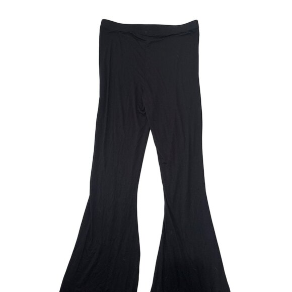 Schitts Creek Womens Black Flared Lounge Pants L Soft Cotton Blend Comfortable F - Picture 6 of 6